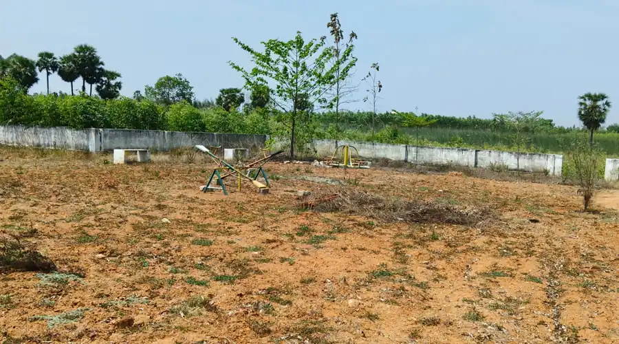 Children play area and open space in Sai Green City open plots for sale project