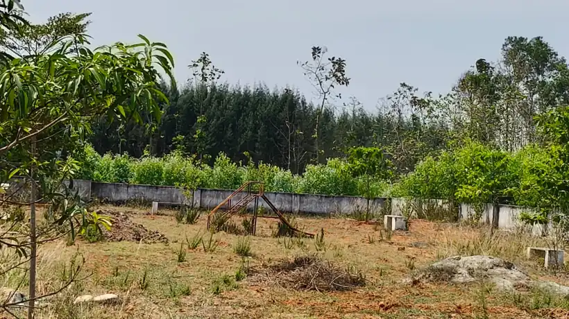 Park and open space area in Sai Green City open plots for sale project with greenery and layout development