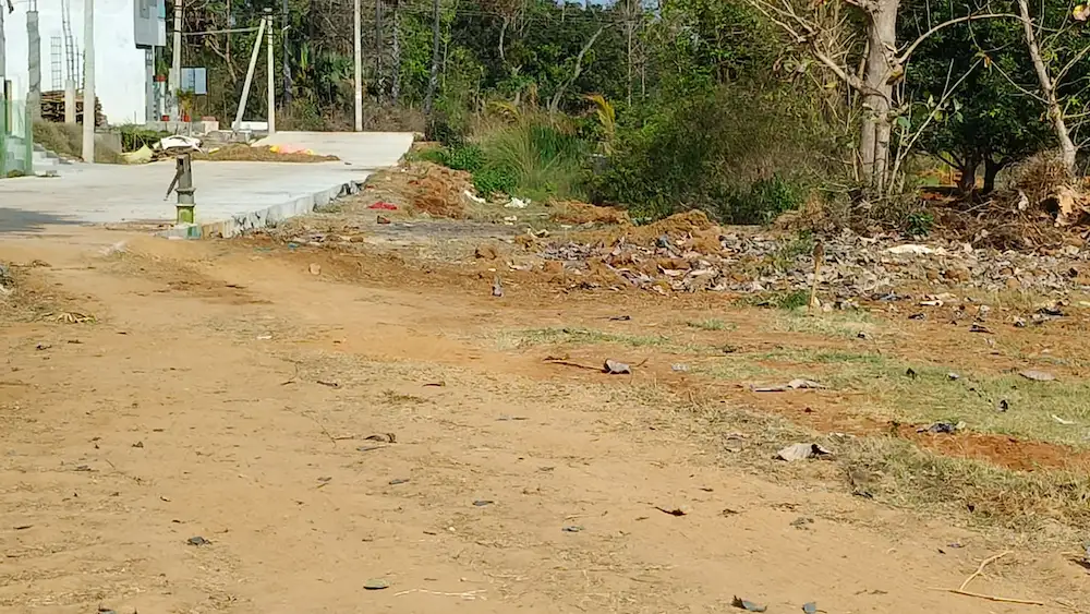Open plots for sale near Bhogapuram Airport with internal road development