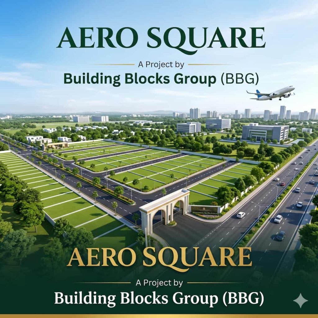 BBG Aero Square open plots for sale near Bhogapuram International Airport with NH16 connectivity and premium plotted development