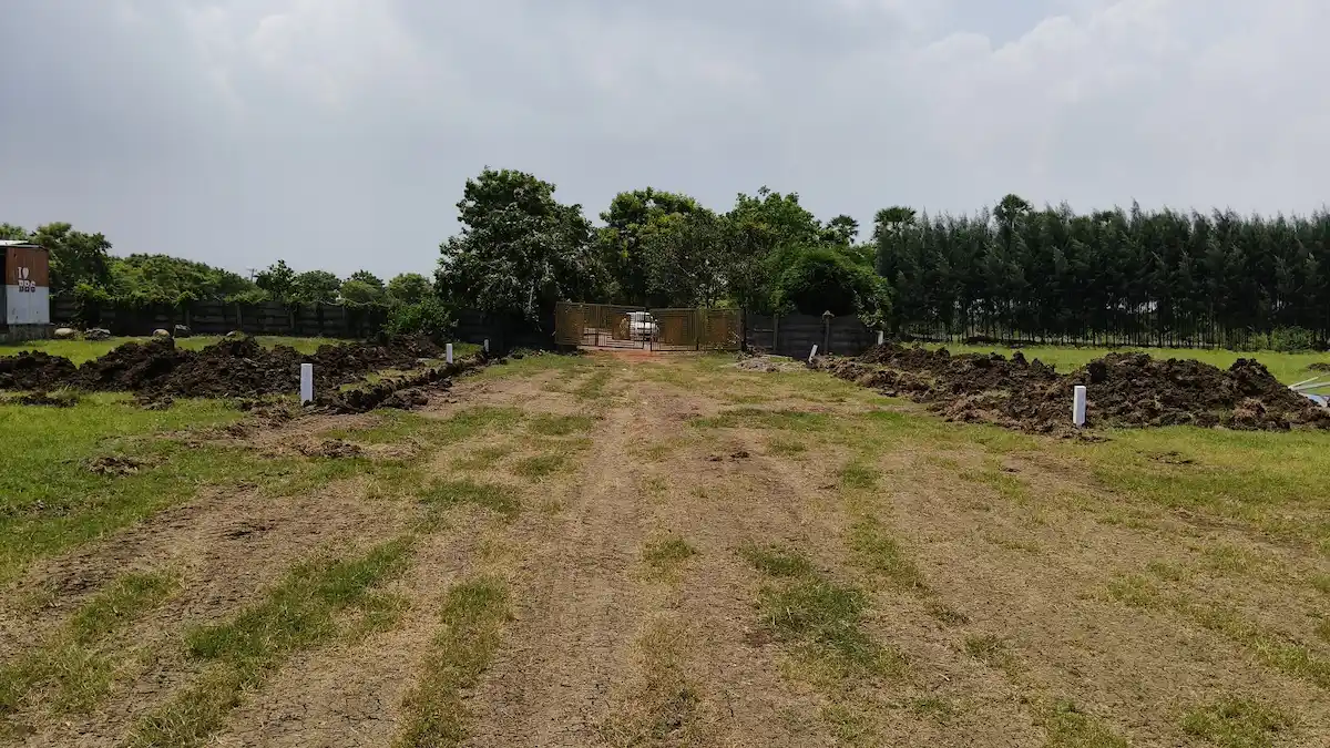 BBG Aero Square Bhogapuram open plots project site view