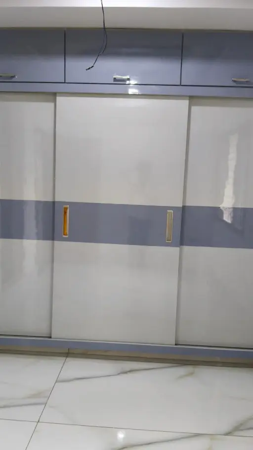 Master bedroom cupboard wardrobe in 3BHK flat in Pendurthi